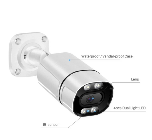 013 - PoE Bullet IP kamera 8mpx metalno kućište H.265