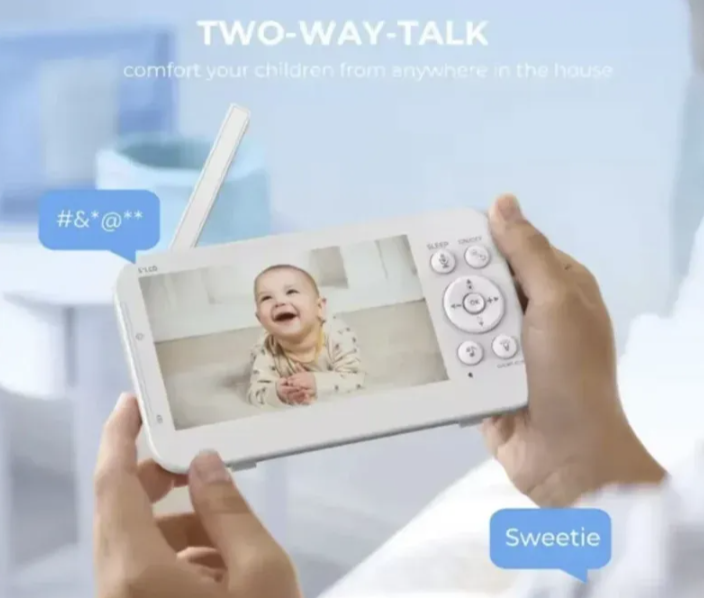 087 - Bebi alarm sa kamerom i 5.0” ekranom za nadzor bebe