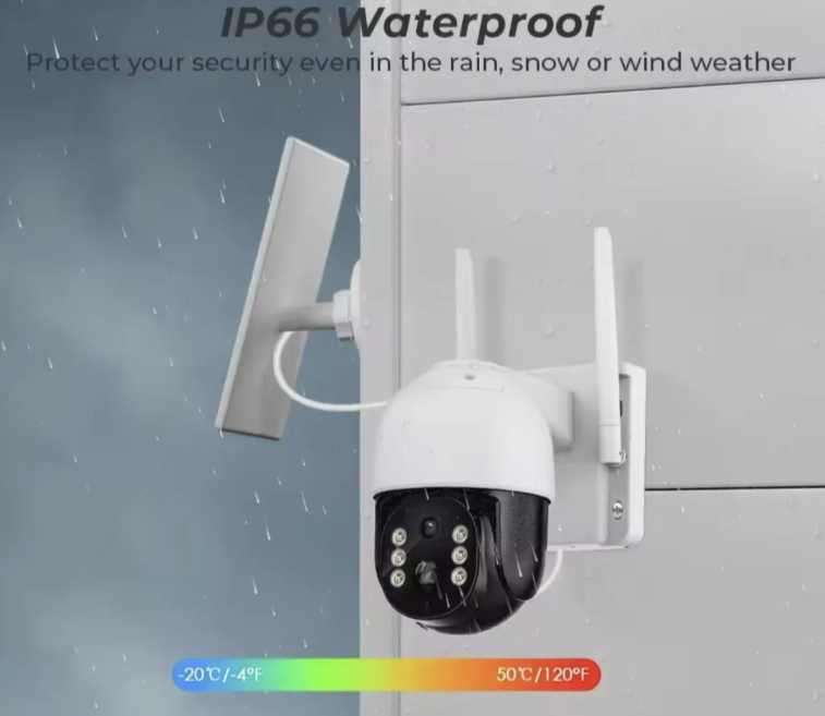 063 - Solarna Rotirajuća 4G PTZ Kamera 8MP ICSEE – Model TQ-5