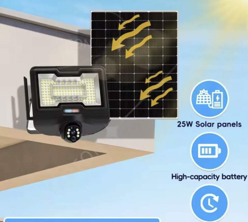 053 - Solarna 4G PTZ kamera sa LED reflektorom 600W