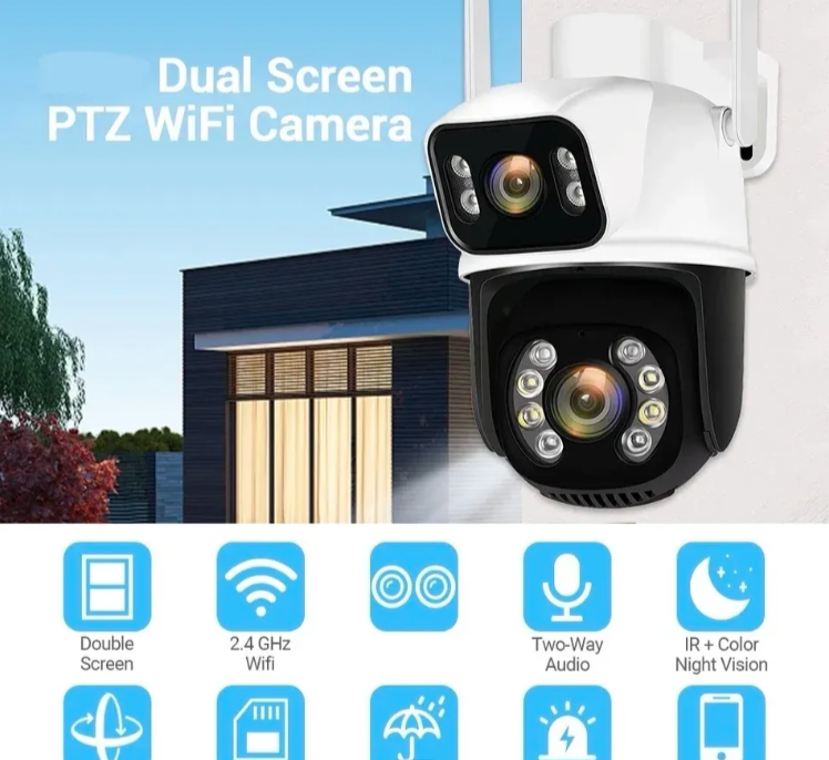 037 - WiFi IP Kamera Dve Glave ICSEE 12MPX PTZ