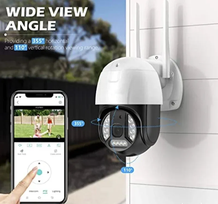 025 - ABQ A12b PTZ WiFi IP Kamera 10MP – Rotirajuća Spoljna i Unutrašnja