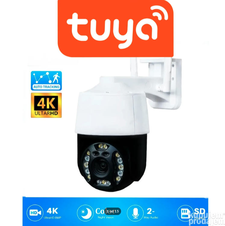 030 - Tuya Roto PTZ WiFi Kamera 10mpx – Smart Life Video Nadzor