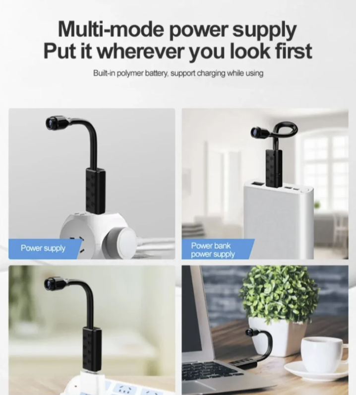 094 - Mini USB 1080p V380 Savitljiva WiFi IP Kamera