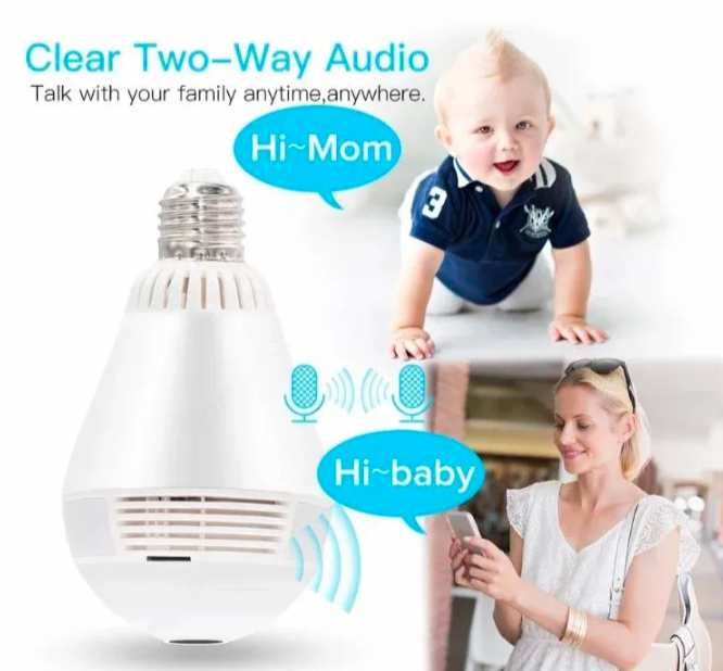 015 - Fisheye fiksna sijalica WiFi kamera 1080p