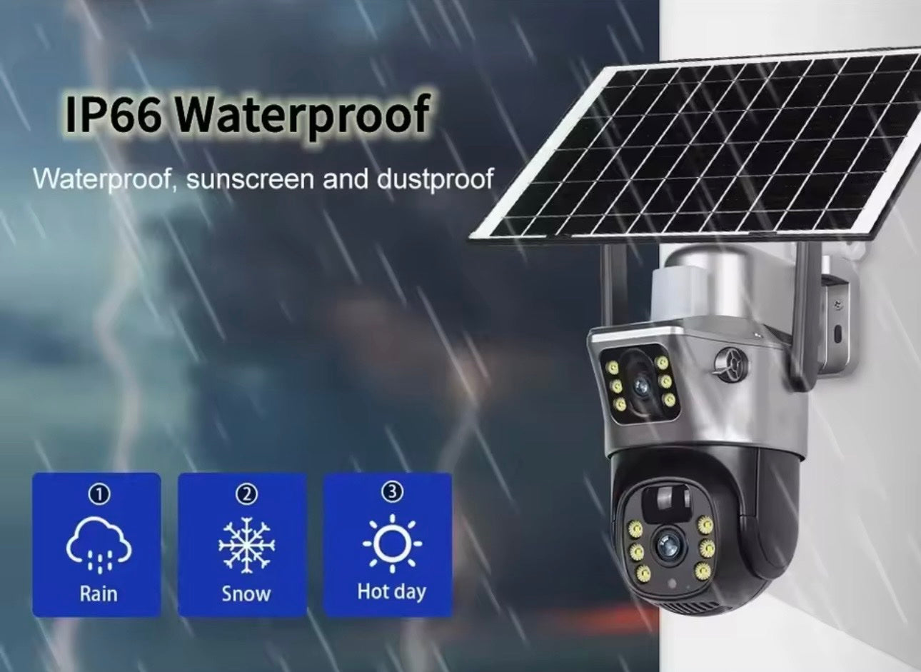 125. Solarna 4G PTZ kamera TP15 sa 2 objektiva