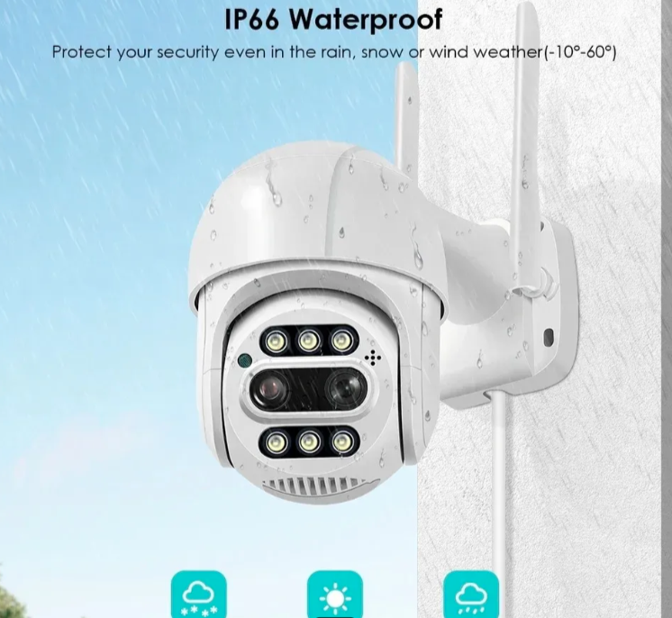 039 - ABQ A8D WiFi PTZ Kamera 12MP sa 8x Optičkim Zoomom i Dva Objektiva