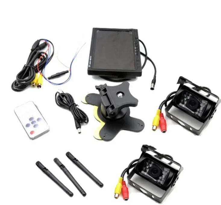 110 - Bežične Rikverc Parking Kamere sa 7" Monitorom – WiFi Set