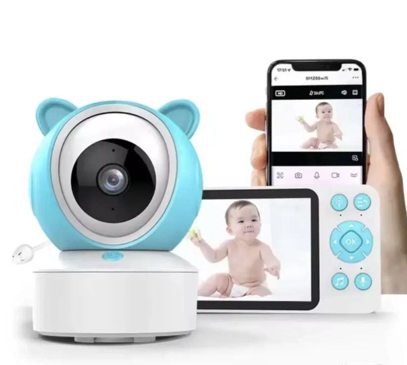 086 - Bebi alarm sa kamerom i 5.0” ekranom – TUYA baby monitor