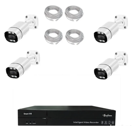 072 - POE Video Nadzor Set 5MP sa 4 IP Kamere i NVR Snimačem