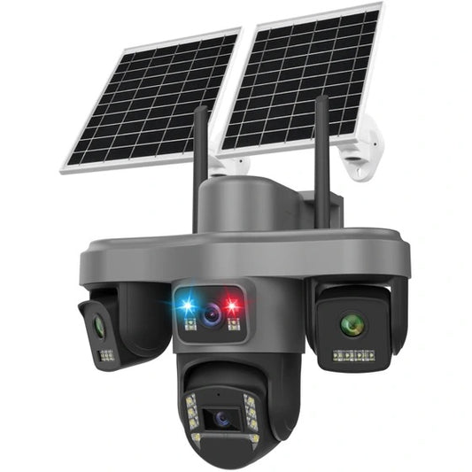126. Solarna 4G PTZ kamera 4 objektiva sa 2 solarna panela