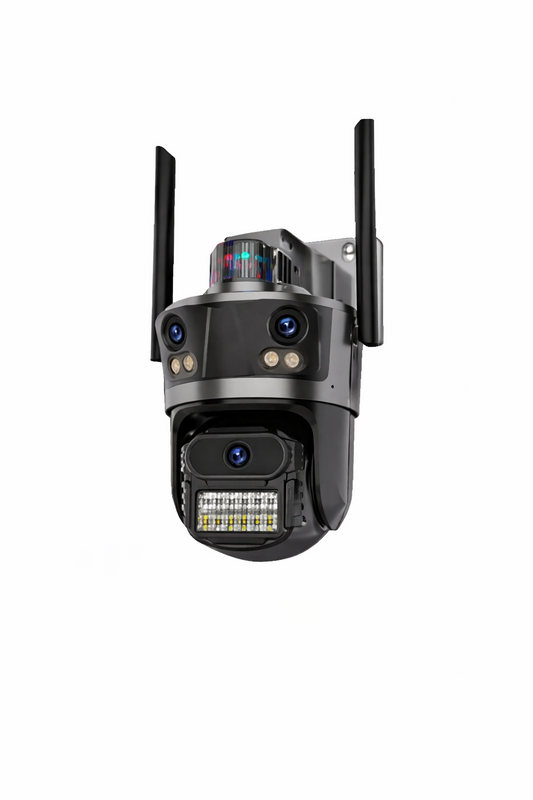 001 - PTZ WiFi kamera sa 3 kamere – trostruki prikaz i 28MP video nadzor