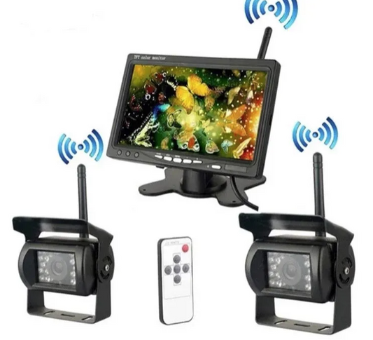 110 - Bežične Rikverc Parking Kamere sa 7" Monitorom – WiFi Set