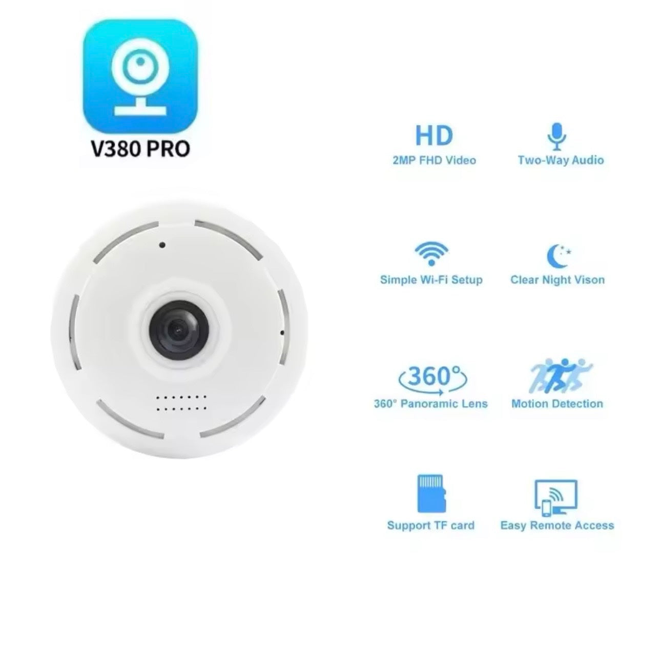 111 - Mini WiFi kamera 360° 3MP – dvosmerni audio i detekcija pokreta