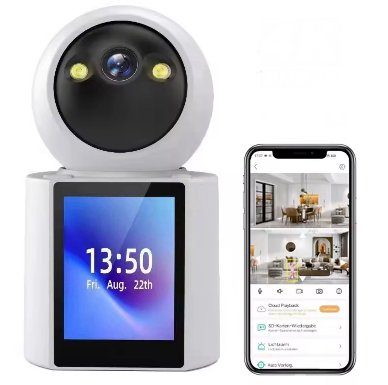 026 - WiFi Rotirajuća Kamera sa Ekranom i Dvosmernim Audio Pozivom