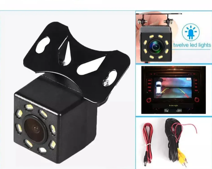 100 - Rikverc Kamera za Parkiranje – Kockasta Auto Kamera sa LED Diodama