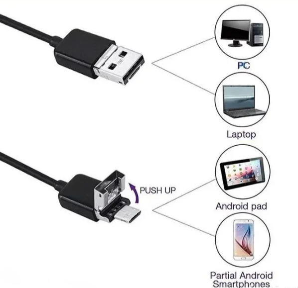 096 - Endoskopska Inspekcijska Kamera 10m sa USB OTG Adapterom