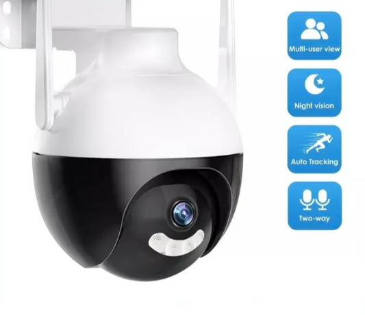 020 - Okrugla Rotirajuća PTZ WiFi Kamera 12MP sa LED Svetlima