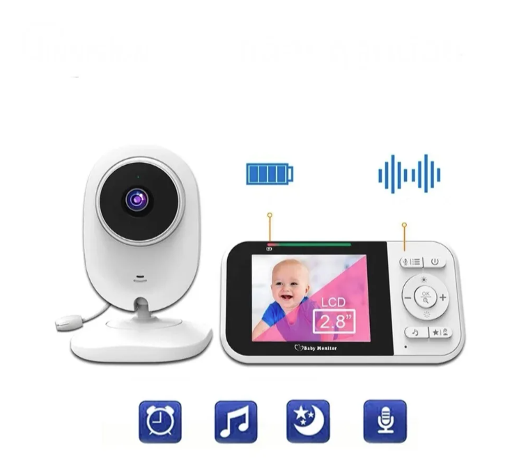 091 - Bebi Alarm sa Kamerom i LCD Ekranom 2.8" – Baby Monitor