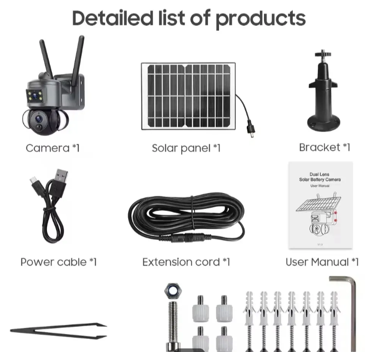 055 - Solarna 6MP UBOX 4G SIM PTZ Kamera sa Dve Kamere