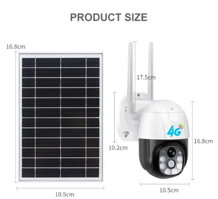 064 - Solarna 4G SIM IP PTZ 1080p Kamera 360° sa Autotracking Funkcijom