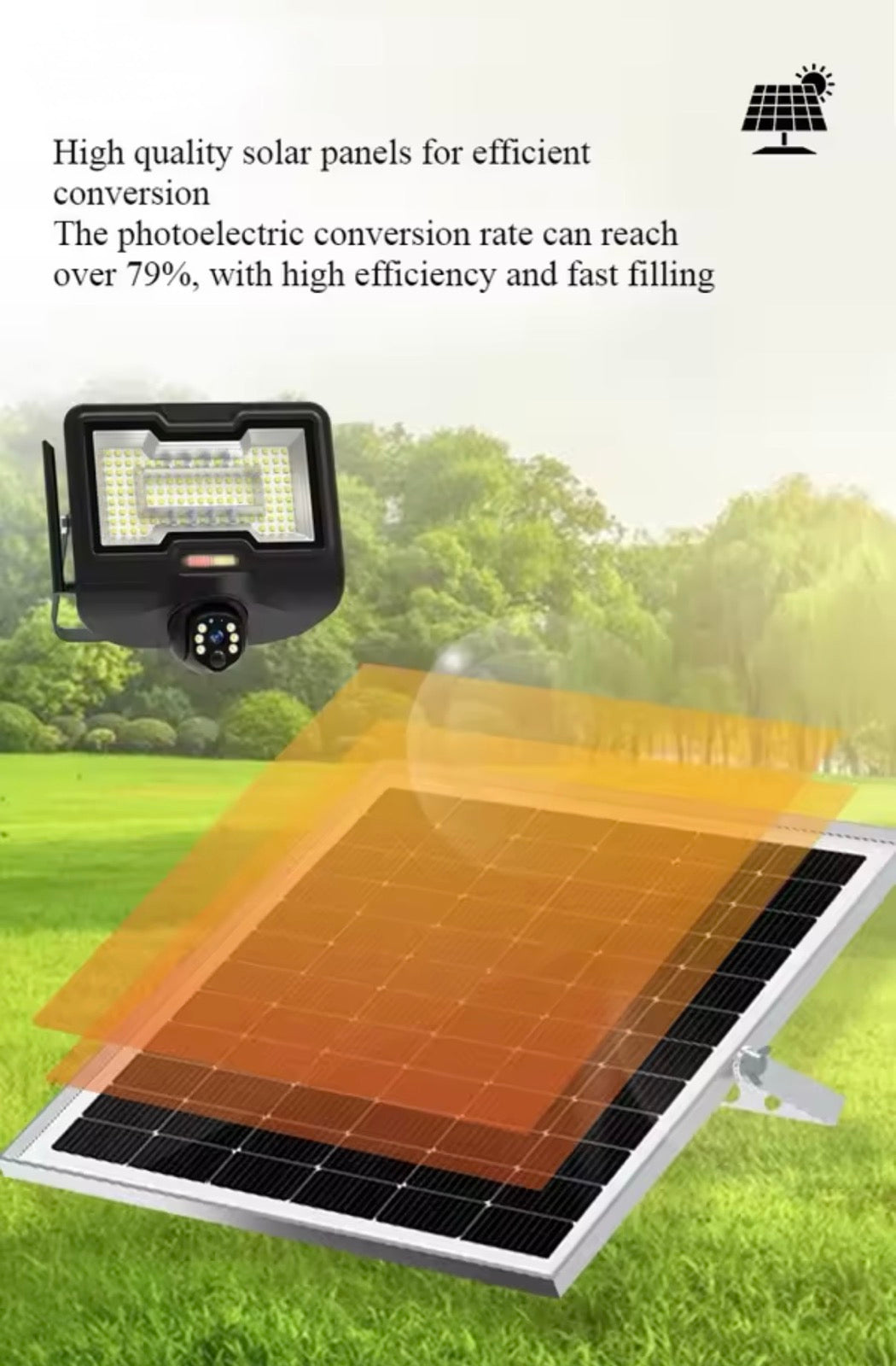 115 - Solarna WiFi PTZ kamera sa LED reflektorom 600W