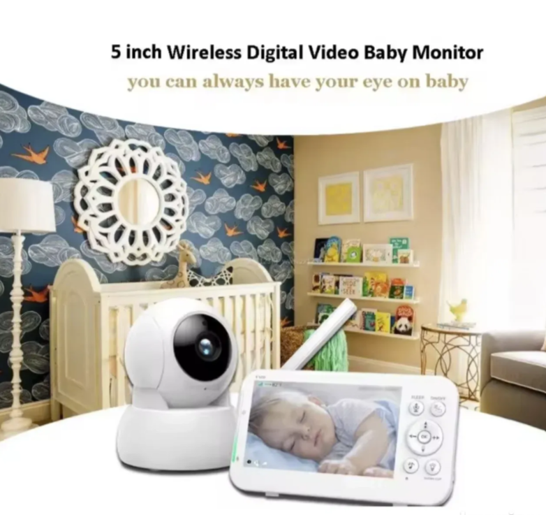 087 - Bebi alarm sa kamerom i 5.0” ekranom za nadzor bebe