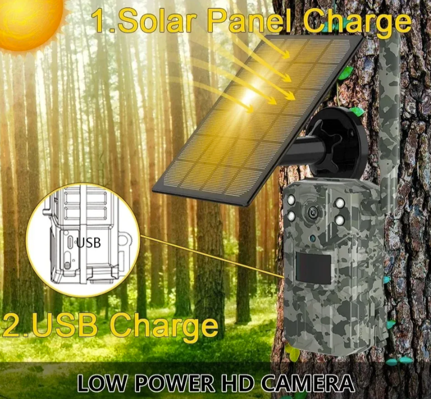 080 - 4K 8MP 4G SIM Solarna kamera za lov i video nadzor