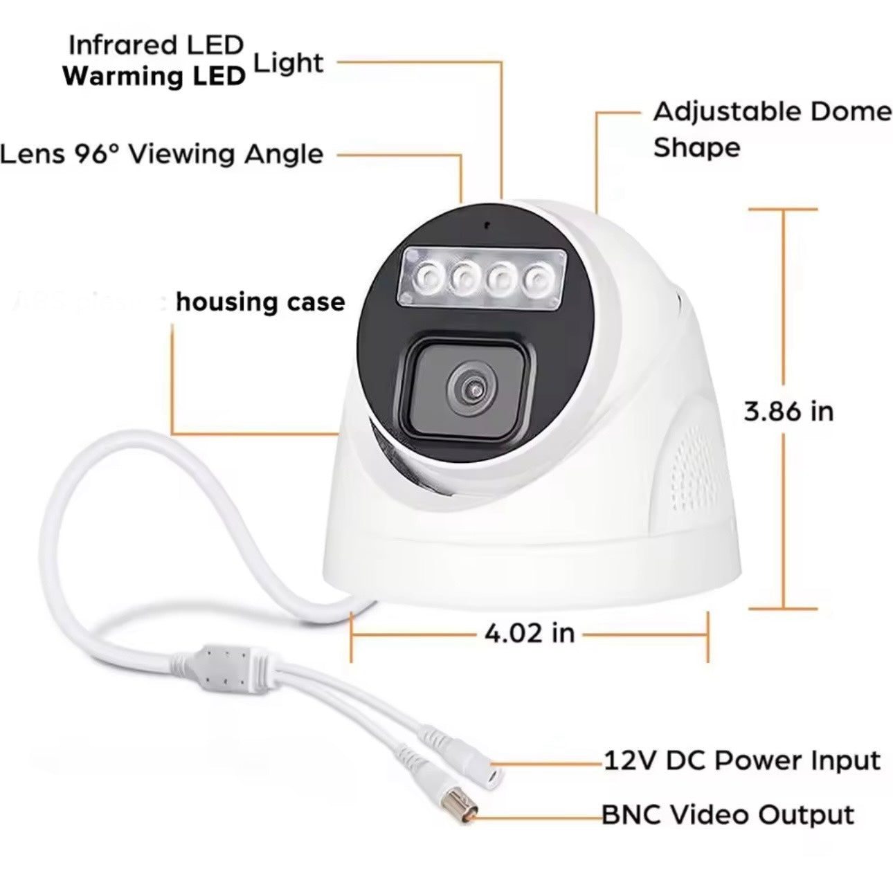 014 - DOME AHD kamera 2mpx sa metalnim kućištem