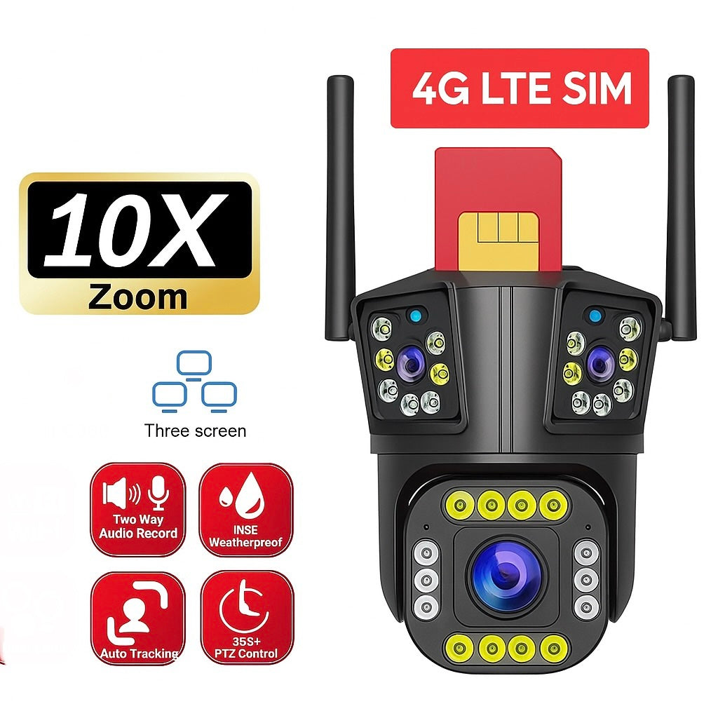 003 - 4G PTZ IP kamera 1080p sa SIM karticom za video nadzor bez WiFi interneta