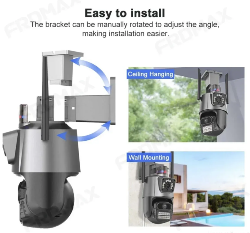 008 - Spoljna V380 Pro 4G SIM PTZ IP 28MP Kamera