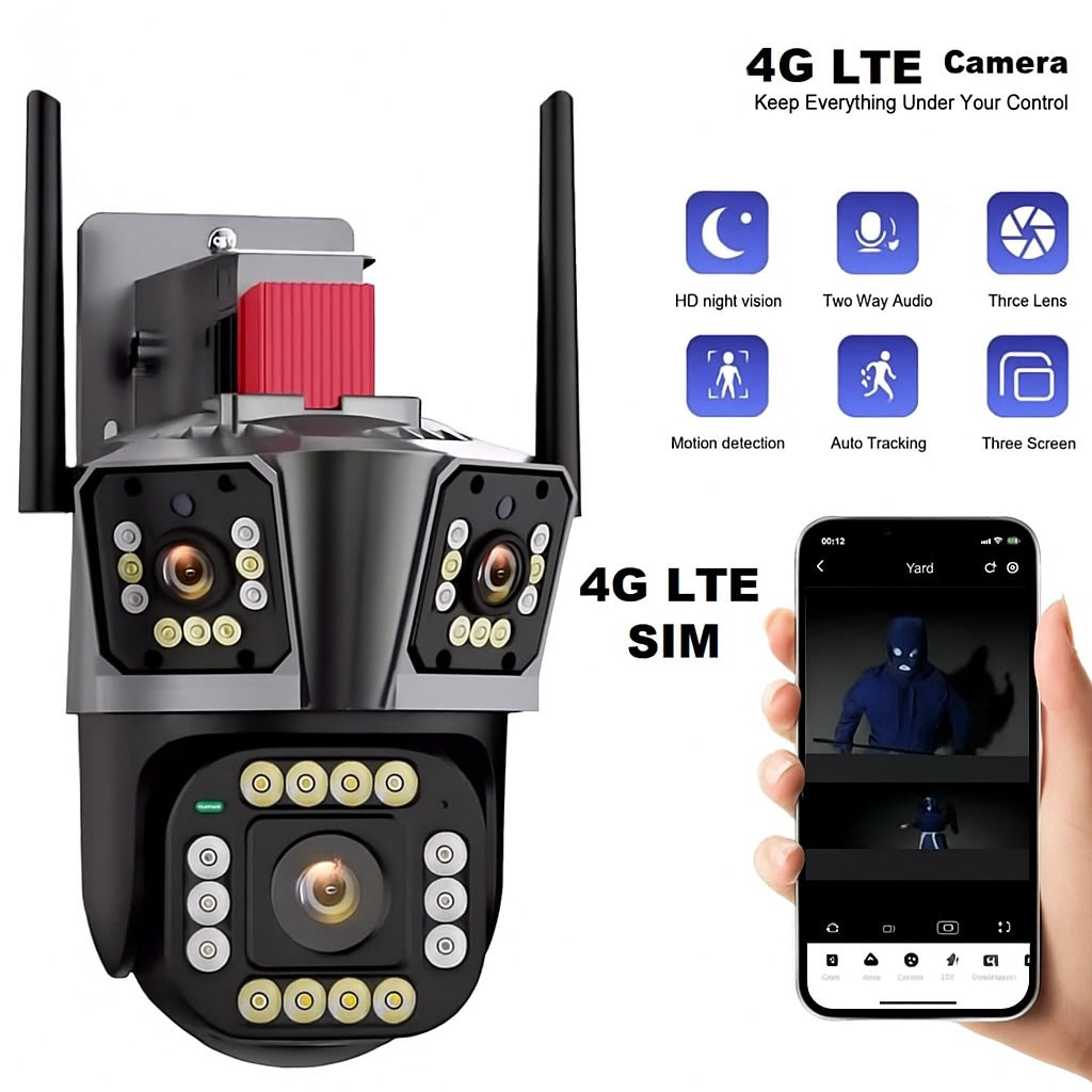 003 - 4G PTZ IP kamera 1080p sa SIM karticom za video nadzor bez WiFi interneta