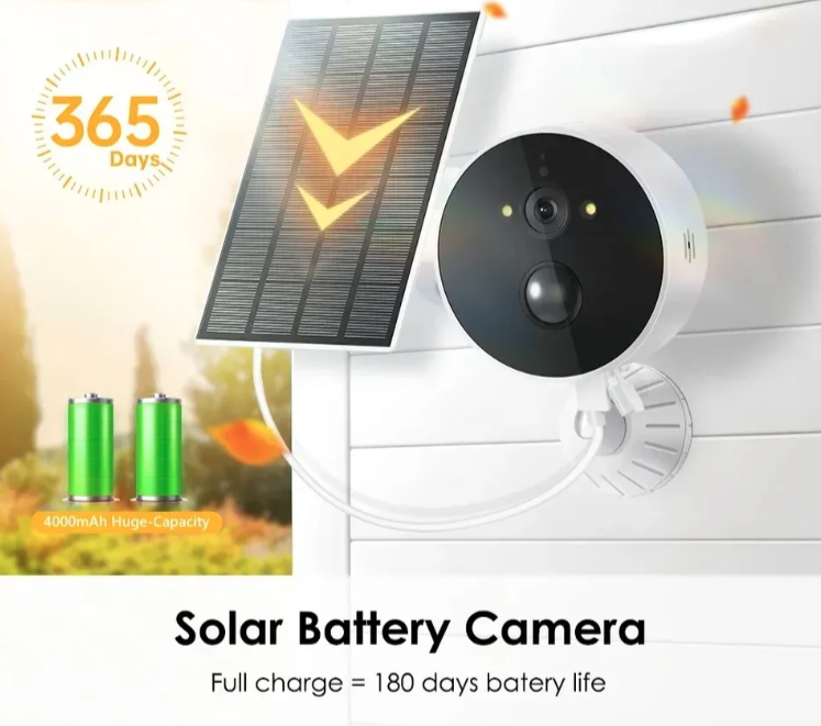 061 - Solarna WiFi IP kamera 1080p sa baterijom i ICSEE aplikacijom