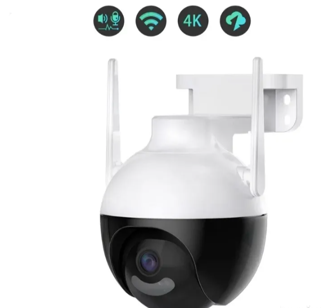 020 - Okrugla Rotirajuća PTZ WiFi Kamera 12MP sa LED Svetlima