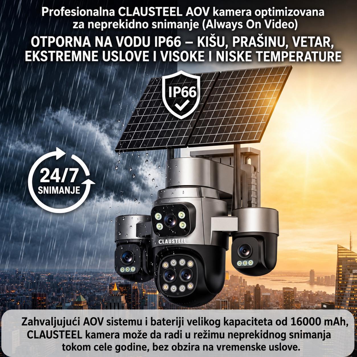 128. Solarna 4G PTZ kamera 5 objektiva 28MPx