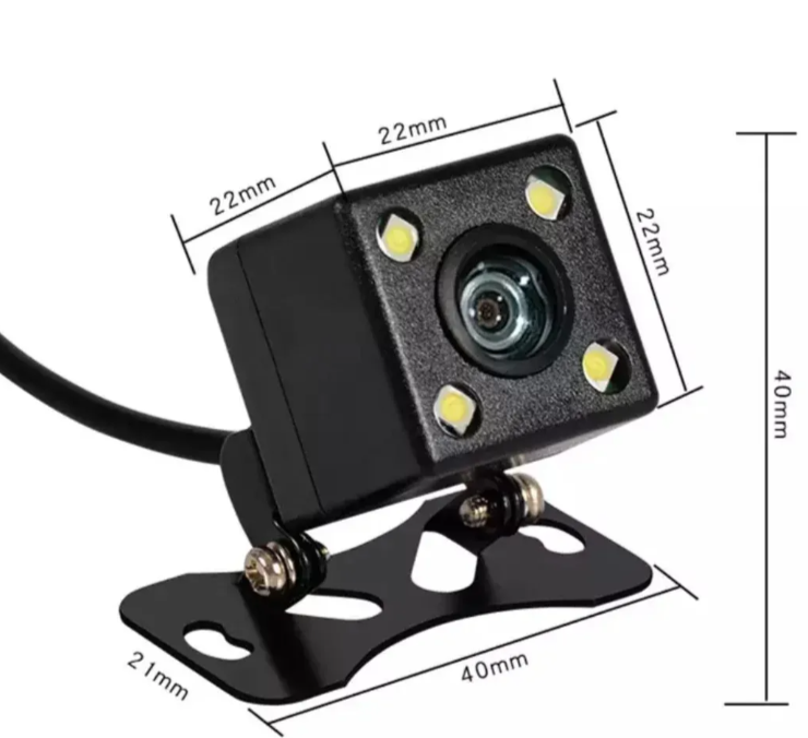 100 - Rikverc Kamera za Parkiranje – Kockasta Auto Kamera sa LED Diodama