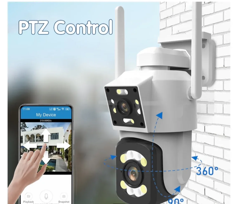 040 - WiFi PTZ Kamera Dve Glave 20MP sa Autotracking Funkcijom