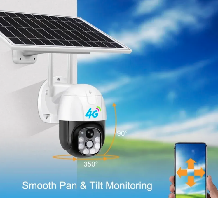 064 - Solarna 4G SIM IP PTZ 1080p Kamera 360° sa Autotracking Funkcijom