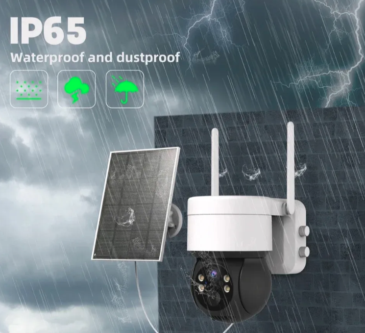 062 - Solarna PTZ WiFi IP kamera 10mpx sa baterijama i ICSEE aplikacijom