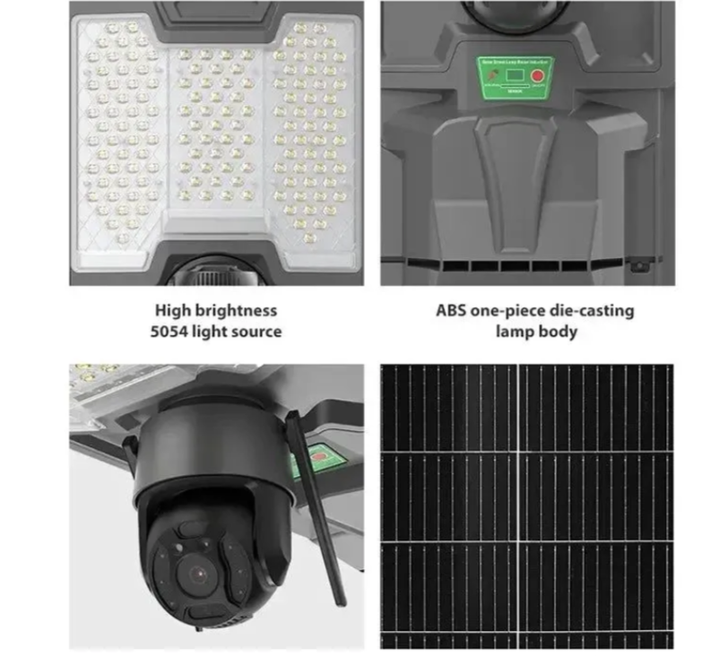 059 - Solarna 4G PTZ kamera sa LED reflektorom 600W – video nadzor bez struje